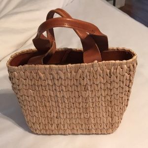 JCrew woven basket handbag!